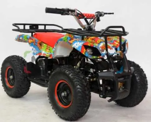 Электроквадроцикл детский Мотомир NITRO 1000W комикс (машинокомплект)